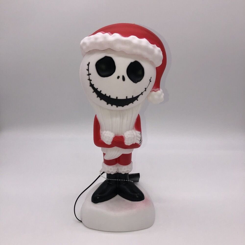 Santa Jack Skellington Nightmare Before Christmas 14” Tabletop Blow Mold LED